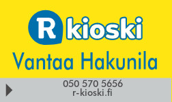 R-kioski Vantaa Hakunila / 1707 Rubina Sultana Oy logo